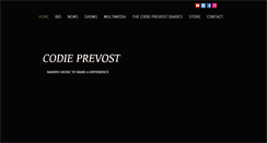 Desktop Screenshot of codieprevost.com